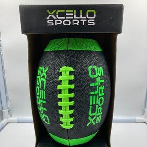 XCello Sports Black Green Junior Football